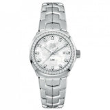  Shop Authentic Tag Heuer Link Quartz Diamonds Mother of Pearl Dial Silver Steel Strap Watch for Women - WBC1316.BA0600 - Luxxuri