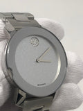  Shop Authentic Movado Bold Crystal Dot Silver Dial Silver Steel Strap Watch For Women - 3600334 - Luxxuri