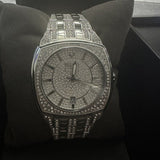  Shop Authentic Bulova Phantom Swarovski Crystal Pave Silver Dial Silver Steel Strap Watch for Men - 98B296 - Luxxuri