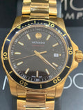  Shop Authentic Movado Series 800 Black Dial Gold Steel Strap Watch For Men - 2600145 - Luxxuri