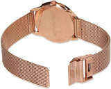  Shop Authentic Calvin Klein Minimal Black Dial Rose Gold Mesh Bracelet Watch for Women - K3M2262Y - Luxxuri
