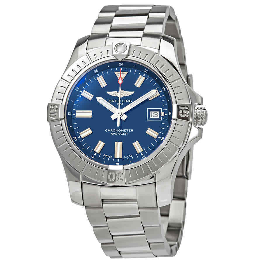  Shop Authentic Breitling Avenger Automatic 43mm Blue Dial Silver Steel Strap Watch for Men - A17318101C1A1 - Luxxuri