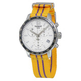  Shop Authentic Tissot Quickster Chronograph NBA LA Lakers White Dial Yellow NATO Strap Watch for Men - T095.417.17.037.05 - Luxxuri