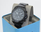  Shop Authentic Fossil Bronson Chronograph Black Dial Black Steel Strap Watch for Men - FS5853 - Luxxuri