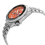  Shop Authentic Seiko 5 Sports GMT Automatic Orange Dial Silver Steel Strap Watch For Men - SSK005K1 - Luxxuri