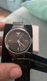  Shop Authentic Emporio Armani Crystal Ceramica Black Dial Black Steel Strap Watch For Women - AR1478 - Luxxuri