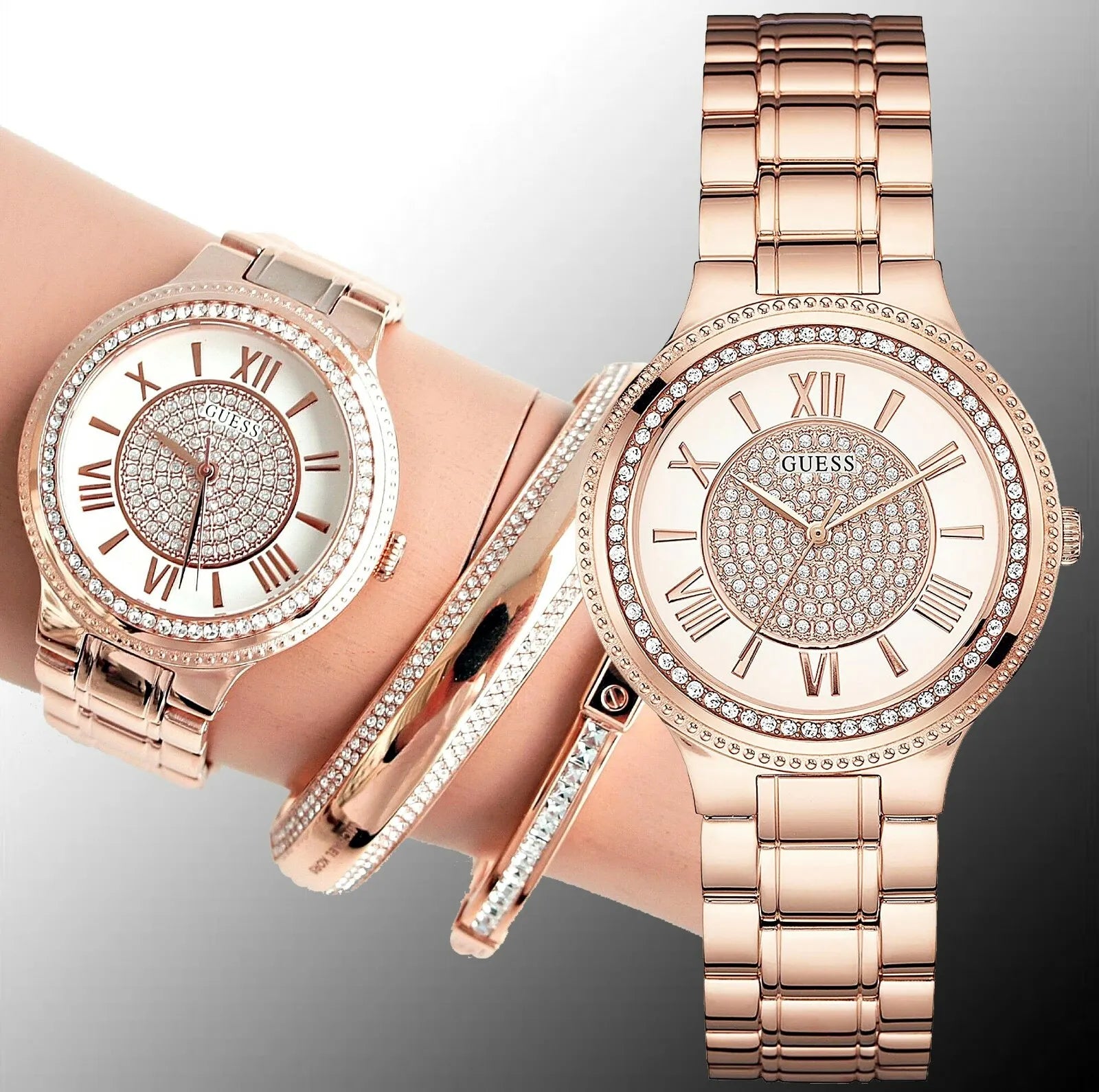  Shop Authentic Guess Madison Diamonds White Dial Rose Gold Steel Strap Watch for Women - W0637L3 - Luxxuri