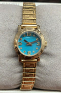  Shop Authentic Marc Jacobs Amy Dinky Blue Dial Gold Steel Strap Watch for Women - MBM3229 - Luxxuri