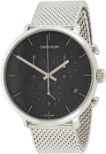 Shop Authentic Calvin Klein High Noon Chronograph Black Dial Silver Mesh Bracelet Watch for Men - K8M27121 - Luxxuri