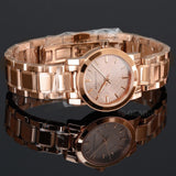  Shop Authentic Burberry The City Nude Dial Rose Gold Steel Strap Watch for Women - BU9228 - Luxxuri