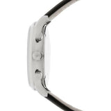  Shop Authentic Emporio Armani Gianni White Dial Black Leather Strap Watch For Men - AR0385 - Luxxuri