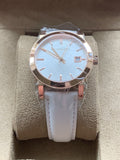 Shop Authentic Burberry The City White Dial White Leather Strap Watch for Women - BU9108 - Luxxuri
