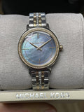  Shop Authentic Michael Kors Cinthia Mother of Pearl Grey Dial Two Tone Steel Strap Watch for Women - MK3642 - Luxxuri
