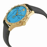  Shop Authentic Gucci G Timeless Turquoise Blue Dial Black Leather Strap Watch For Men - YA126462 - Luxxuri