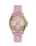  Shop Authentic Guess Frontier Diamonds Rose Gold Dial Pink Rubber Strap Watch For Women - W1160L5 - Luxxuri