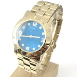  Shop Authentic Marc Jacobs Amy Blue Dial Gold Steel Strap Watch for Women - MBM3303 - Luxxuri