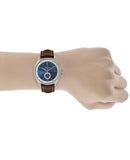  Shop Authentic Breitling Premier Automatic 40mm Blue Dial Brown Leather Strap Mens Watch - A37340351C1X2 - Luxxuri