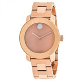  Shop Authentic Movado Bold Rose Gold Dial Rose Gold Steel Strap Watch For Women - 3600335 - Luxxuri