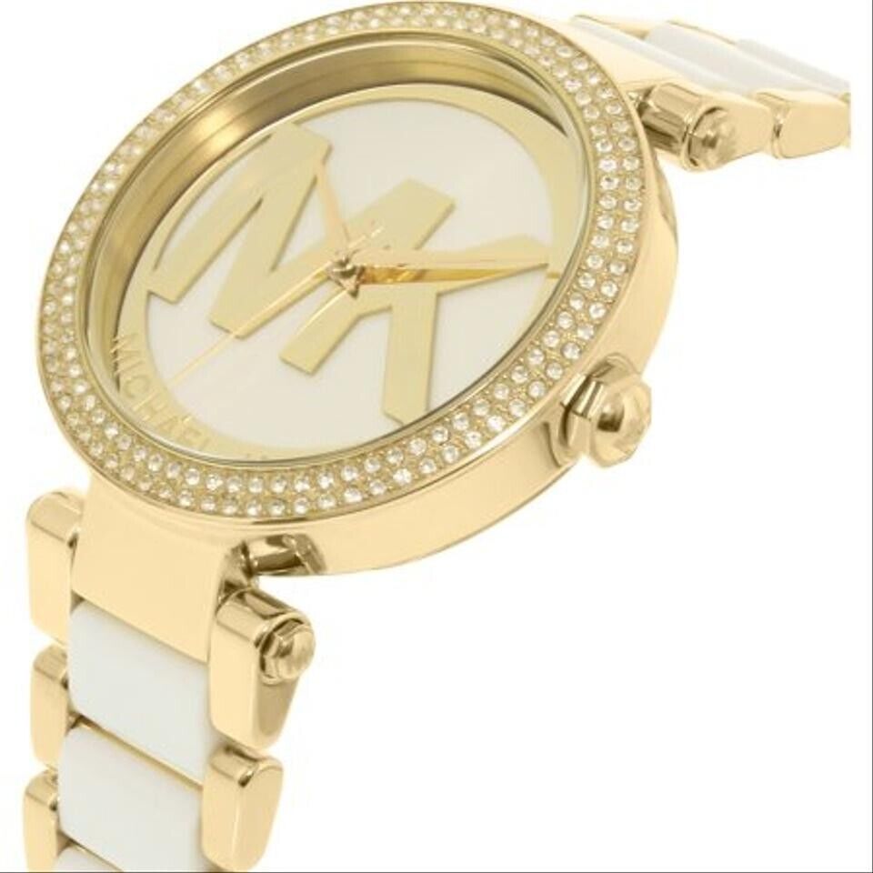  Shop Authentic Michael Kors Parker White Dial Two Tone Steel Strap Watch for Women - MK6313 - Luxxuri