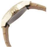  Shop Authentic Guess Limelight Quartz Silver Dial Golden Leather Strap Watch For Women - W0775L2 - Luxxuri