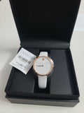  Shop Authentic Movado Museum 70th Anniversary Special Edition White Dial White Leather Strap Watch For Women - 0607139 - Luxxuri