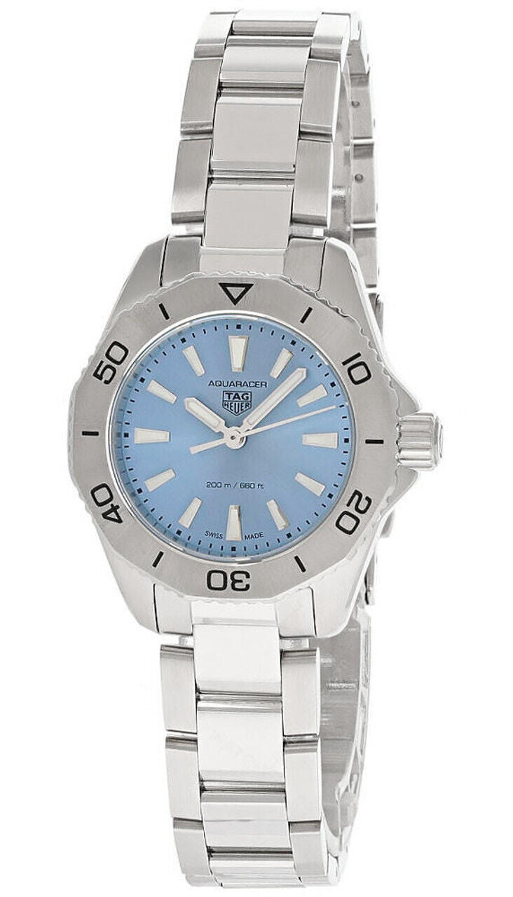  Shop Authentic Tag Heuer Aquaracer Professional 200 Quartz Blue Dial Silver Steel Strap Watch for Women - WBP1415.BA0622 - Luxxuri