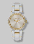  Shop Authentic Michael Kors Delray Rose Gold Dial White Steel Strap Watch for Women - MK4315 - Luxxuri