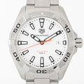  Shop Authentic Tag Heuer Aquaracer Quartz White Dial Silver Steel Strap Watch for Men - WBD1111.BA0928 - Luxxuri