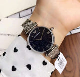 Shop Authentic Emporio Armani Gianni T Bar Dark Blue Dial Silver Stainless Steel Watch For Women - AR11091 - Luxxuri