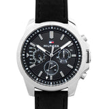  Shop Authentic Tommy Hilfiger Decker Black Dial Black Leather Strap Watch for Men - 1791563 - Luxxuri
