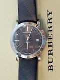  Shop Authentic Burberry Smoked Brown Dial Brown Leather Strap Watch for Women - BU1775 - Luxxuri