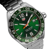  Shop Authentic Tag Heuer Formula 1 Quartz Green Dial Silver Steel Strap Watch for Men - WAZ1017.BA0842 - Luxxuri
