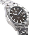  Shop Authentic Tag Heuer Aquaracer Calibre 5 Automatic Sunray Brown Dial Silver Steel Strap Watch for Men - WAY2018.BA0927 - Luxxuri