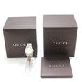 Shop Authentic Gucci G Timeless Diamonds Mother of Pearl Dial Two Tone Mesh Bracelet Watch For Women - YA126514 - Luxxuri