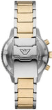  Shop Authentic Emporio Armani Diver Chronograph Green Dial Two Tone Steel Strap Watch For Men - AR11361 - Luxxuri