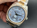  Shop Authentic Michael Kors Bryn Quartz Blue Dial Two Tone Steel Strap Watch For Women - MK6136 - Luxxuri