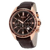  Shop Authentic Hugo Boss Driver Sport Chronograph Brown Dial Brown Leather Strap Watch for Men - 1513093 - Luxxuri