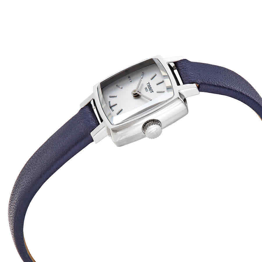  Shop Authentic Tissot Lovely Square Silver Dial Blue Leather Strap Watch For Women - T058.109.16.031.00 - Luxxuri