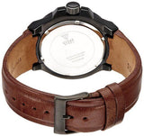  Shop Authentic Guess Rigor Analog Black Dial Brown Leather Strap Watch For Men - W0040G8 - Luxxuri