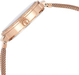  Shop Authentic Guess Chiffon Rose Gold Dial Mesh Bracelet Watch For Women - W1083L3 - Luxxuri