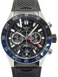  Shop Authentic Tag Heuer Carrera Automatic Chronograph Steel & Ceramic Black Dial Black Rubber Strap Watch for Men - CBG2A1Z.FT6157 - Luxxuri