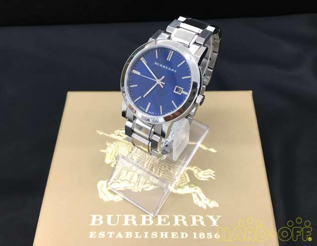 Burberry The City Blue Dial Silver Steel Strap Watch for Men - BU9031