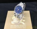  Shop Authentic Burberry The City Blue Dial Silver Steel Strap Watch for Men - BU9031 - Luxxuri