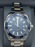  Shop Authentic Tag Heuer Aquaracer Blue Dial Watch for Men - WAY101C.BA0746 - Luxxuri