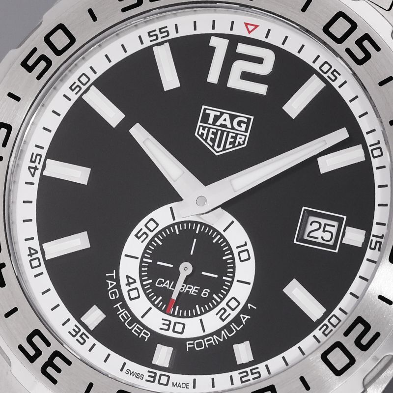  Shop Authentic Tag Heuer Formula 1 Automatic Black Dial Silver Steel Strap Watch for Men - WAZ2012.BA0842 - Luxxuri