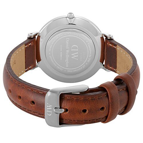  Shop Authentic Daniel Wellington Classic Petite St Mawes Black Dial Brown Leather Strap Watch For Women - DW00100181 - Luxxuri