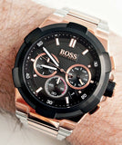  Shop Authentic Hugo Boss Supernova Black Dial Two Tone Steel Strap Watch for Men - 1513358 - Luxxuri