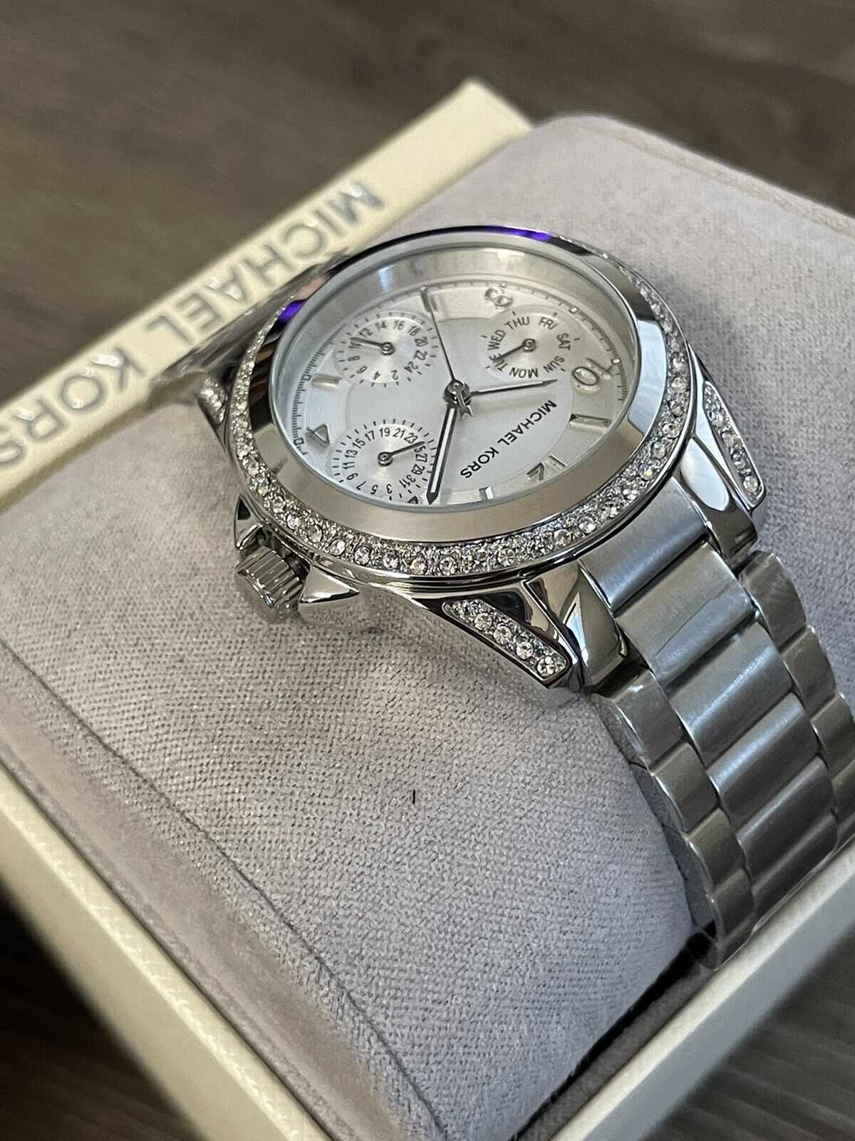 Michael Kors Blair Silver Dial SIlver Steel Strap Watch for Women - MK5612