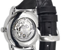  Shop Authentic Emporio Armani Luigi Silver Skeleton Dial Black Leather Strap Watch For Men - AR1981 - Luxxuri