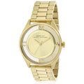  Shop Authentic Marc Jacobs Marc Tether Transparent Gold Dial Gold Steel Strap Watch for Women - MBM3413 - Luxxuri